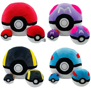 ตุ๊กตาหมอนอิงรูปโปเกมอนขายส่ง รุ่นมาสเตอร์บอล เกรทบอล อัลตร้าบอล ไลคานร็อค ทอร์เทอร์ร่า วัลพิกซ์ เรย์ควาซ่า ฟูเร็ต ดราก้อนแอร์ วัลพิกซ์ มิว - Product Image 1
