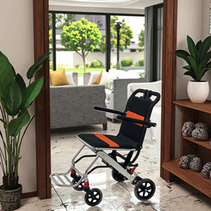 RAFU <span class=keywords><strong>Wheelchair</strong></span> kursi roda Manual dengan sandaran tangan tinggi dapat diatur roda belakang lepas cepat penutup kaki dapat dilepas - Product Image 3