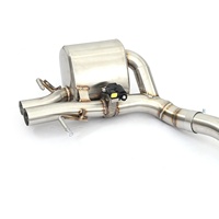 Échappement arrière MPER Valvetronic pour Mercedes AMG C63 C63S W205 en acier inoxydable T304 avec son modulable, fixation par boulons