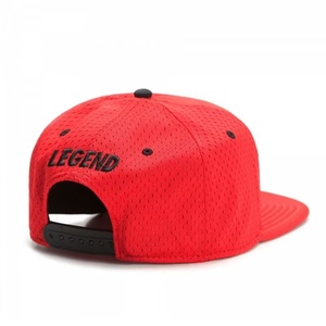 Casquette à visière plate en maille rouge, respirante et à séchage rapide, pour adultes, idéale pour l'alpinisme et la conduite de camion, personnalisable. - Product Image 3