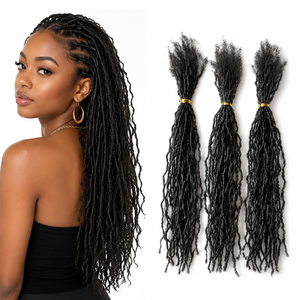 Extensions per Dreadlock e Crochet Locs in Capelli Umani Remy All'ingrosso, Super Double Drawn, Misura Più Sottile 0.1cm - Product Image 1