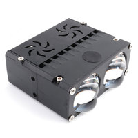 Système d'éclairage automatique pour voiture, phare de calandre, 3000K, faisceau haut et bas, double lentille laser, lentille de projecteur Biled, phares LED