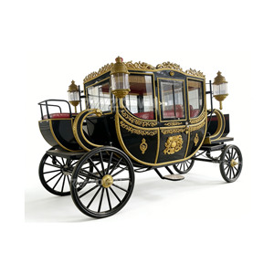 รถเข็นลายทองคำสไตล์บาโรก ZOWN สำหรับงานแต่งงานในพระราชวัง พิธีวีไอพี - Product Image 1