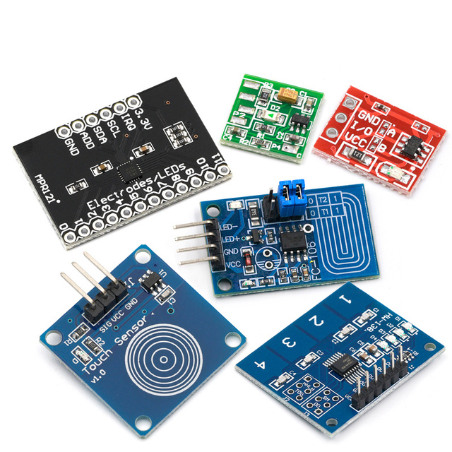 ACELEX TTP223 12V 1-Channel Touch Relay Module Capacitive Touch Key Switch Sensor Self-Locking/No-Locking HTTM Touch Button Kit