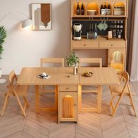 Autres tables à manger pliantes mobiles en bois massif, design minimaliste, format compact, extensible, origine : [lieu d'origine]