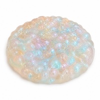 Slime perlé irisé finition nacrée, extensible et fluide, doux à presser, pour le bureau et la maison