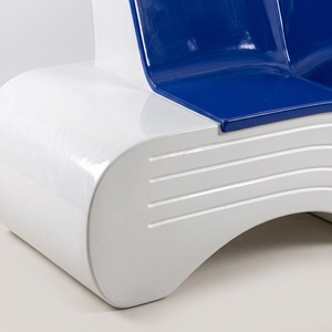 Banc de patio en forme de livre, siège lounge extérieur, assise moderne pour cour, couleur personnalisée, mobilier pour espaces publics - Product Image 6