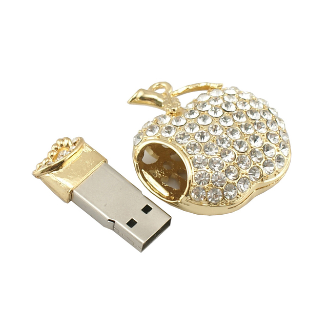 Kdata 8GB USB 2.0 Flash Drive Fashionable New Jewelry Promotional Item Made of Crystal