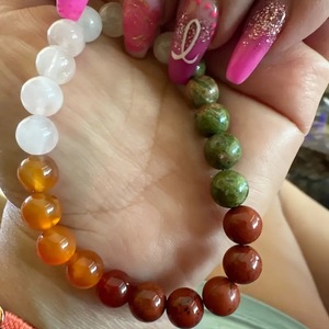 Natural Stone Beaded <b>Bracelet</b> Women's Fertility Healing Pregnancy Support Bohemia Style Everyday Wear - Product Image 3