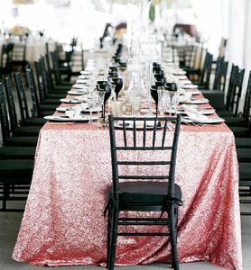 Nhà Máy Bán Sỉ Sequined Khăn Trải Bàn Tròn Sáng Bóng Màu Đen Sequins Khăn Trải Bàn Trang Trí Cho Sinh Nhật Sang Trọng Đám Cưới Món Tráng Miệng Banq - Product Image 6