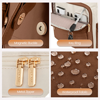 Sac à dos pour ordinateur portable LOVEVOOK, imperméable, élégant, design tendance, pour voyages, école, affaires, travail, université, avec port USB