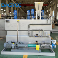 Équipement de réservoir de mélange de poudre de polymère Pam dosant l'unité de système de préparation de floculant de machine