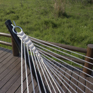 डीलक्स घुमावदार बांस रजाई बना हुआ तकिया तह के साथ झूला झूला झूले - Product Image 3