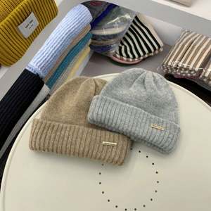 Gorro de Cachemira de Alta Calidad con Diseño de Calavera, Estilo Holgado, Mezcla de Lana Personalizada con Logotipo Metálico Bordado en 3D, Ecológico - Product Image 5