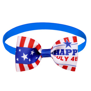 Independence Day Pet Bow the <span class=keywords><strong>Old</strong></span> Glory Printing Dog <span class=keywords><strong>Hair</strong></span> Tie Bow Accesorios para el cabello - Product Image 5