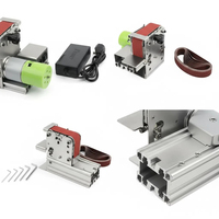Mini ponceuse à bande électrique 24V pour bricolage, polissage, meulage et affûtage, meuleuse de bureau, aiguiseur de couteaux