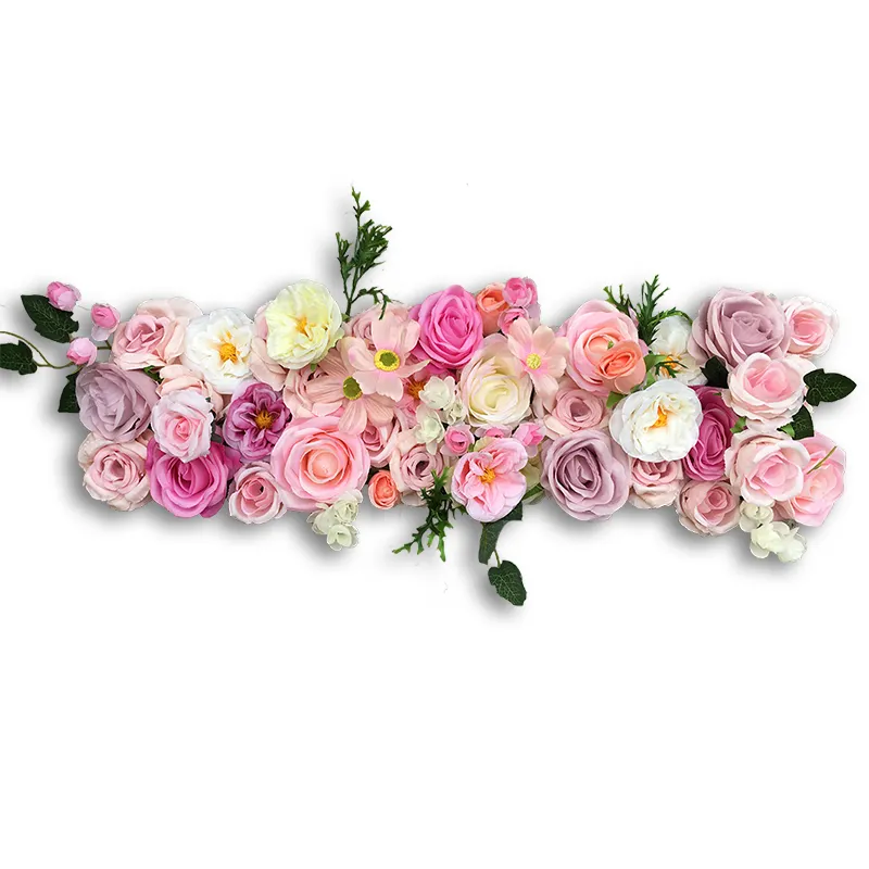Fabbrica diretta 60x40cm sfondo palcoscenico acquista matrimonio fiore decorazione della parete fila artificiale