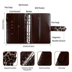 Agenda/Organizer in Pelle/PVC Wenshun con Pagine Stampate, Rilegatura a Fogli Mobili, 96 Pagine per Ufficio e Uso Aziendale, Idea Regalo - Product Image 4