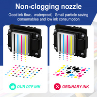 Grosir Pabrik SHENLAN 100ml 1000ml 8+1 Warna CMYK+RGBOW Tinta Berbasis Air DTG untuk Printhead XP600 I3200 4720 Digital