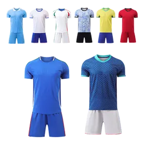Jersey versi penggemar baru 2024, pakaian seragam sepak bola tim nasional pria, Set Jersey sepak bola