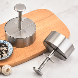 <span class=keywords><strong>Presse</strong></span> à <span class=keywords><strong>hamburger</strong></span> manuelle, moule à galettes en acier inoxydable 304 avec emballage de boulettes et fabricant de boules de riz pour le bricolage - Product Image 3