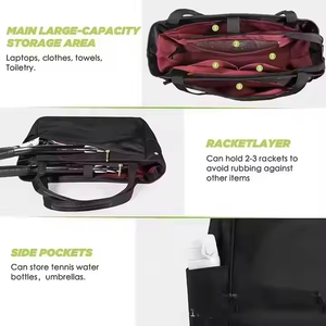 Bolsa deportiva de viaje personalizada, bolsa de asas para raqueta de Pickleball, bolsa de almacenamiento para raquetas de tenis para <span class=keywords><strong>mujer</strong></span> - Product Image 6