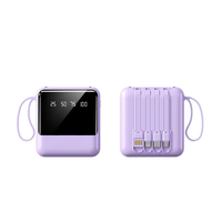 Batterie externe compacte de grande capacité 10000 mAh, charge rapide, multi-ports, type C, USB-A, chargeur portable