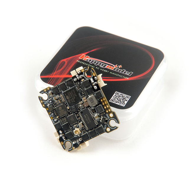 Happymodel AIO 4in1 F411 Flight Controller Built-in UART 2.4G ELRS RX 20A ESC 2-4S FPV Toothpick Drones Flight Controller