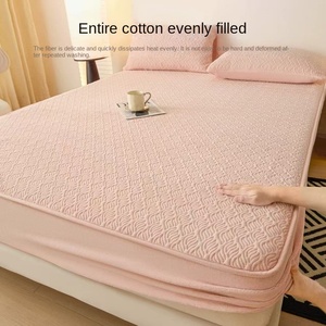 Couvre-lit <span class=keywords><strong>en</strong></span> velours de lait monobloc automne hiver épaissi corail velours matelas <span class=keywords><strong>housse</strong></span> de protection Polyester <span class=keywords><strong>drap</strong></span> de lit chaud - Product Image 2