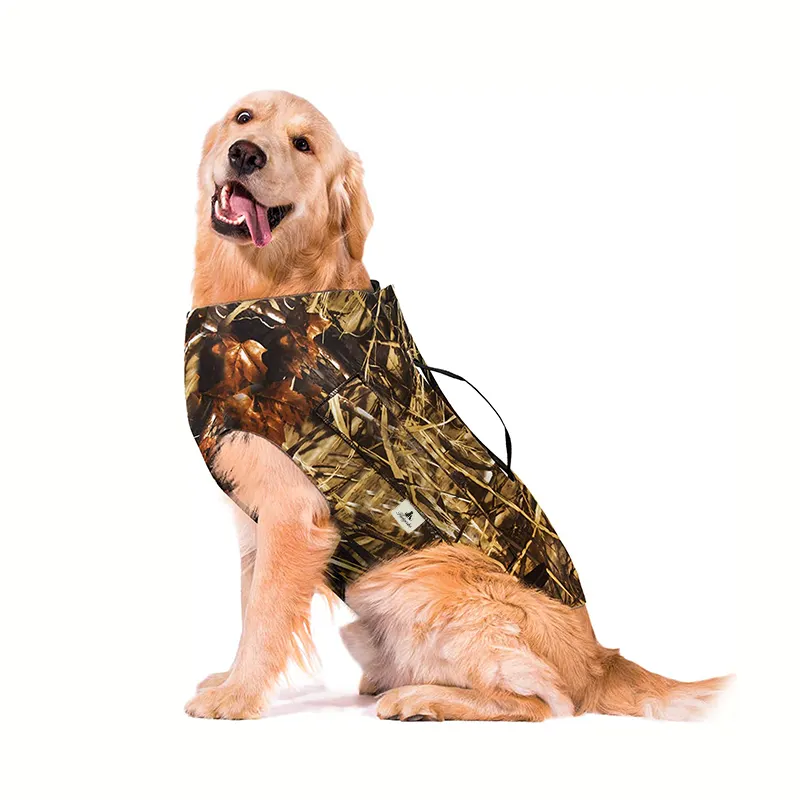 Groothandel Custom Grote Luxe Designer Camouflage Waterdichte Veiligheid Bescherming Hond Vesten Kleding Mode Hond Dragen