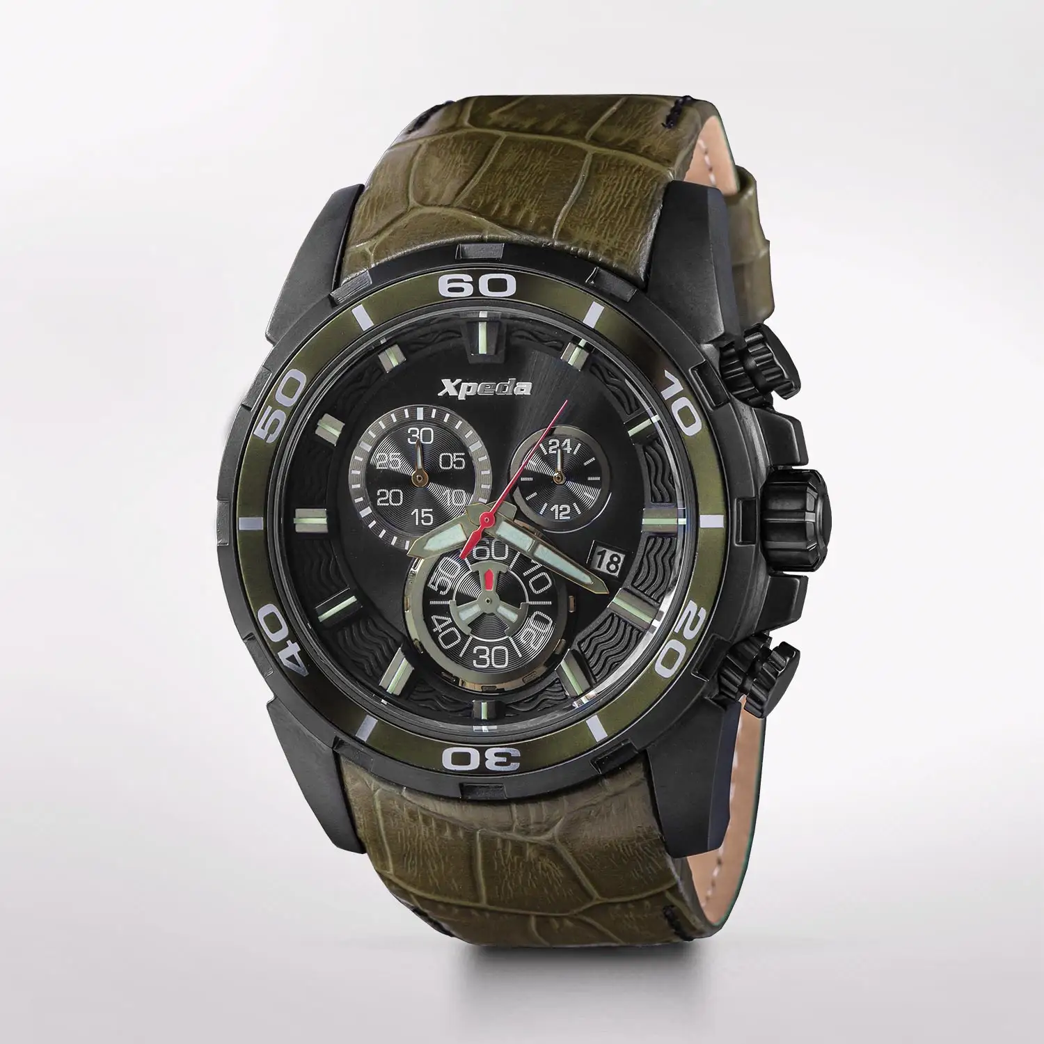 TIMEBOX TC565A hot sale luminous water proof wrist vintage chronograph quart handmade watches