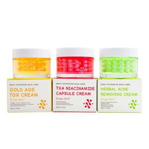 Bitkisel Yüz Germe Sıkılaştırıcı Hyaluronik Asit ile Retinol Nemlendirici Kırışıklık Karşıtı İnce Çizgileri Azaltıcı Kapsül Yüz Kremi - Product Image 4
