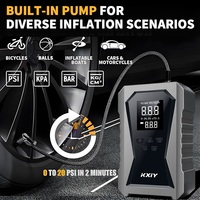 Catu daya ponsel portabel 8000MAH Starter keselamatan 12V pengisi daya baterai Booster catu daya ponsel mobil dengan pompa inflasi ban