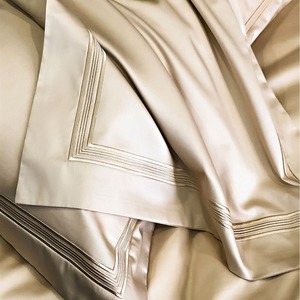 Egyptian Long Staple Cotton Four Piece <b>Bedding</b> <b>Set</b> 100 Pure Cotton Embroidered Luxury Hotel Style Solid Color Breathable Four - Product Image 1