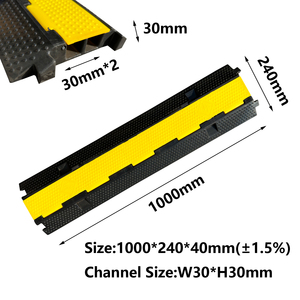 Nuova copertura del cavo di protezione per eventi esterni con rampa per cavi in gomma per 2/3/5 dossi del canale - Product Image 6
