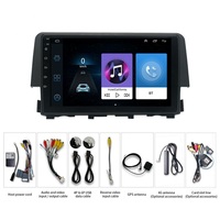 Lecteur DVD de voiture Android Jiawell, GPS, audio vidéo, radio Android, musique FM, lien téléphonique, Wifi, BT, navigation pour Honda Civic 2016-2019