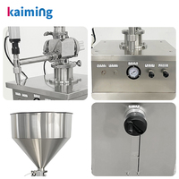 Machine de remplissage pneumatique verticale à vanne à boisseau sphérique Modèle 10-1000 pour sauces, pâtes, miel, piment, ketchup et liquides visqueux – Haute Précision