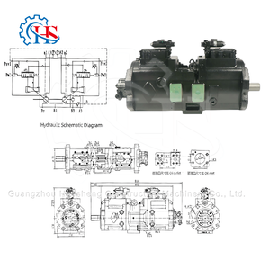 Высококачественная роторная группа K5V160 для гидравлического насоса, запчасти для экскаватора SK350-8, компоненты насоса серии K5V160 - Product Image 4