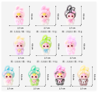 Muñeco de Conejo Kawaii en 3D, Caja Sorpresa con Figuras de Dibujos Animados, Bolsa Misteriosa con Figuras Lindas, Juguetes para Niños, Regalo Coleccionable