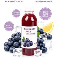 Minuman Jus Buah Blueberry 360g*12 Botol Siap Minum Rasa Berry Segar untuk Pesta Minuman Sehari-hari Pasokan Grosir