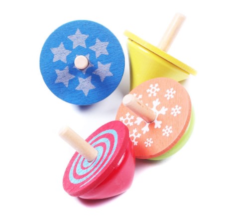 Деревянные вращающиеся Топы ручной работы, деревянные игрушки, развивающие игрушки, игрушки для детского сада, стандартные Топы