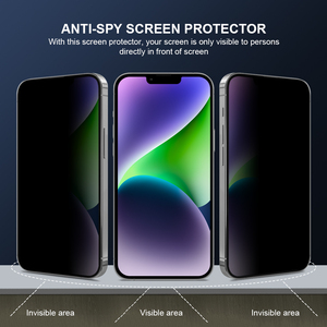 <span class=keywords><strong>5D</strong></span> bảo vệ sự riêng tư đầy đủ Bìa cạnh để cạnh trường hợp thân thiện bảo vệ màn hình cho <span class=keywords><strong>iPhone</strong></span> 12 13 14 15 Pro Max chống gián điệp Kính - Product Image 2
