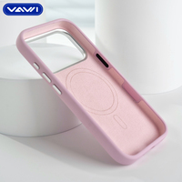 Coque Originale VAWI V-S01 en Silicone Liquide pour iPhone 17 16 15 14 Pro Max avec Anneau Magnétique