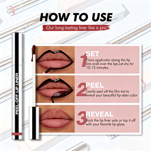 Lápiz Delineador de Labios Líquido Mate Vegano, Altamente Pigmentado, Resistente al Agua y de Larga Duración, 8 Colores para Maquillaje - Product Image 3