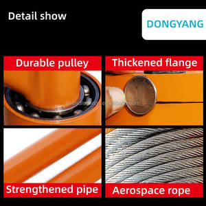 סין מייצרת עגורן מיני חיצוני 220 וולט עם זווית סיבוב של 360 מעלות, בעל כושר הרמה של 200/500/800/1000/1500/2000 קילוגרם. - Product Image 4