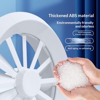 Diffuseur d'air moderne Eayvent en ABS réglable, grille de ventilation ronde pour climatisation centrale