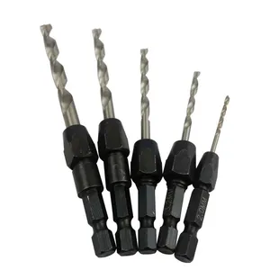 Hex Shank Metric 2mm to 6mm Twist Drill Bit Steel Plate Hole Cutter Drill HSS 6542 Core Drill Bit