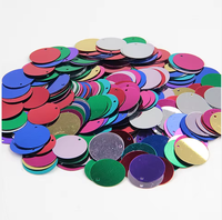 Paillettes rondes à bords arrondis de 10-30 mm, perles DIY pour vêtements, accessoires de robe de mariée, PVC