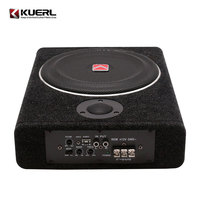 Subwoofer Activo Ultrafino de 12V para Auto, Subwoofer Trapezoidal para DJ, Subwoofer de Audio para Auto Bajo el Asiento, Woofer Delgado