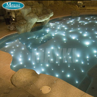 Ventes chaudes Kit de fibres optiques Starlight 150w Rgb pour piscine Lumière d'étoile en fibre optique LED pour piscine